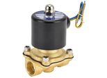 2W-160-15 Elettrovalvola Da G1/2 Pollici In Ottone, Normalmente Chiusa, Elettrovalvola Per Acqua, Aria E Gas, Corrente Alternata 220 V