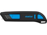 Martor Coltello Di Sicurezza Con Rientro Lama, Secunorm 300, Cutter Professionale, Leggero, Plastica, Per Destrorsi E Mancini, Gs, Profondità Di Taglio 5 Mm
