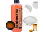 Rosfix Liquido Di Manutenzione E Pulizia Per Spruzzatore Di Vernice Paintpatron 3In1 1L + Setaccio Metallico Argentato Per Filtrare La Vernice