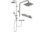 Set Doccia Granitan | Detti - 95 Cm - Cromo - Miscelatore Termostatico - Design Elegante - Alta Qualità