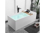 Vasca Da Bagno Indipendente Bagno Vasca Da Bagno In Acrilico Bianco Contemporaneo