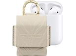 Ideal Of Sweden, Mini Custodia Per Airpods 1/2 Modello Flo Zebra Design, Giallo-Grigio