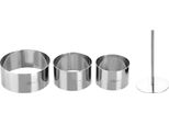 Set Di 3 Forme Decorative Ibili, Acciaio Inossidabile, Argento