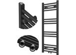 Granitan | Radiatore Da Bagno Raven - 100X40 Cm - Nero - Design Moderno - Funzionalità Ed Eleganza