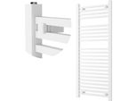 Granitan | Radiatore Da Bagno Bergen - 120X50 Cm - Bianco - Design Moderno - Pratico Ed Elegante