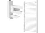 Granitan | Radiatore Da Bagno Bergen - 120X60 Cm - Bianco - Design Moderno - Pratico Portasciugamani
