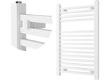 Granitan | Radiatore Da Bagno Bergen - 80X50 Cm - Bianco - Design Moderno - Pratico Ed Elegante