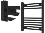 Granitan | Radiatore Da Bagno Bergen - 60X50 Cm - Nero - Design Moderno - Pratico Ed Elegante