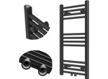 Radiatore Da Bagno Granitan | Raven - 80X40 Cm - Nero - Moderno - Funzionale - Design Elegante