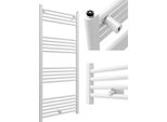 Granitan | Puerto Radiatore Da Bagno - 60/140 Cm - Bianco - Design Moderno - Scaldasalviette Con Cartuccia Riscaldante