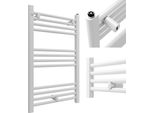 Radiatore Da Bagno Granitan | Puerto - 50/80 Cm - Bianco - Design Moderno - Scaldasalviette Integrato