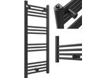Granitan | Radiatore Da Bagno Puerto - 100/40 Cm - Nero - Design Moderno - Scaldasalviette