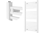 Granitan | Radiatore Da Bagno Bergen - 100X45 Cm - Bianco - Design Moderno - Pratico Ed Elegante