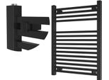 Granitan | Radiatore Da Bagno Bergen - 80X60 Cm - Nero - Design Moderno - Pratico Ed Elegante