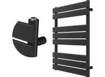 Granitan | Radiatore Da Bagno Oslo - 80X60 Cm - Nero - Design Moderno - Facile Installazione - Minimalista