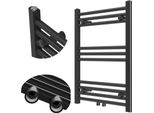 Granitan | Radiatore Da Bagno Raven - 70X50 Cm - Nero - Design Moderno - Funzionale Ed Elegante