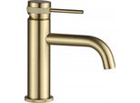 Rubinetto Da Lavabo Rea Lungo Grip Brush Gold Low