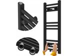Radiatore Da Bagno Granitan | Raven - 70X30 Cm - Nero - Design Moderno - Funzionale Ed Elegante