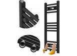 Granitan | Radiatore Da Bagno Raven - 80X30 Cm - Nero - Design Moderno - Funzionalità Ed Eleganza
