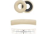 Inf Cuscinetti Auricolari Di Ricambio Per Cuffie Sony WH-CH520 - Pelle Proteica Albicocca