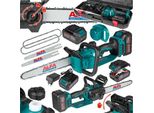 Motosega A Batteria Da 12 Pollici Con Sistema Di Lubrificazione Della Catena 2X Batteria LI-ION 21V 4.0Ah Motore Brushless, Mini Motosega Elettrica, Motosega A Una Mano Per Giardino