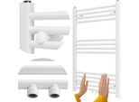 Radiatore Per Bagno Granitan | Raven - 90X60 Cm - Bianco - Design Moderno - Funzionale Ed Elegante