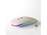 Inf Mouse Wireless Dual Mode 2.4G + Bluetooth 5.8G - Rosa