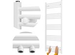 Radiatore Da Bagno Granitan | Raven - 140X60 Cm - Bianco - Design Moderno - Funzionale Ed Elegante
