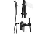 Granitan | Set Doccia Veri ZN3 - Nero - Miscelatore Di Alta Qualità - Design Classico - Set Completo