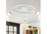 Zmh Led Faretto Da Soffitto Orientabile GU10 Bianco Lampada Da Soffitto Faretti Da Soffitto 3 Fiamme Luci Da Soffitto Industriale Soggiorno Camera Da Letto Cucina Lampadine Incluse