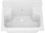 Granitan | Lavello - 556X373 Mm - Bianco - Resistente Ai Prodotti Chimici - Ideale Per Officina E Giardino