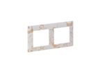 Cornice Doppia Valena Leben Legrand - Fiori Bianchi