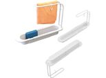 Organizzatore Per Lavello Cestino Pieghevole Scolapiatti In Plastica Bianca