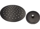 Granitan | Slim 30 Doccia A Pioggia - Nero - Acciaio Inox - Design Moderno Con Ugelli Anticalc