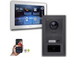 Videocitofono Ip Goliath Con Telecamera Da 10 Pollici Rfid Antracite : Scatola Da Incasso : 10 Pollici In Bianco : 1 Monitor Quantità: 1 Monitor Colore: 10 Pollici In Bianco Montaggio: Scatola Da Incasso
