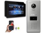Videocitofono Ip Goliath Con Telecamera 7 Pollici Codice Numerico Rfid Argento : Scatola Da Incasso : 7 Pollici In Nero : 2 Monitor Numero: 2 Monitor Colore: 7 Pollici In Nero Montaggio: Scatola Da Incasso