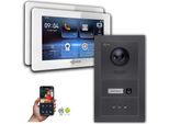 Videocitofono Ip Goliath Con Telecamera 7 Pollici Antracite : Scatola Da Incasso : 7 Pollici In Bianco : 2 Monitor Numero: 2 Monitor Colore: 7 Pollici In Bianco Montaggio: Scatola Da Incasso