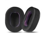 Inf Cuscinetti Auricolari In Tessuto Nero Viola Per Cuffie Sony