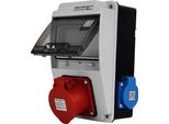 Quadro Di Distribuzione A Parete Xs 16A 2X230V IP44 Quadro Di Distribuzione Di Energia Completamente Cablato Doktorvolt DV-5121-F