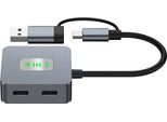 Inf Hub Usb 3.2 Gen 2 A 4 Porte - Docking Station Di Espansione Da 10 Gbps