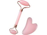 Inf Set Massaggio Viso E Corpo Con Rullo Massaggiante Rosa