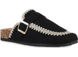 Van Hill Pantofole Da Donna Pantofole Comode Fibbie Ricamo Scarpe 841591, Colore: Nero, Taglia: 37