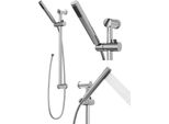 Granitan | Set Da Doccia Della - Argento - Design Classico - Materiali Di Alta Qualità - Regolabile