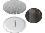 Granitan | Doccia A Pioggia Slim - 30 Cm - Cromo - Design Elegante - Sistema Anticalcare - Materiali Di Alta Qualità