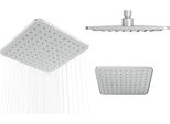 Granitan | Soffione A Pioggia K - 200 Mm - Cromo - Design Moderno - Alta Qualità - Facile Installazione