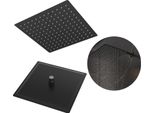 Granitan | Soffione A Pioggia Slim - 30X30 Cm - Nero - Design Elegante - Sistema Anticalcare