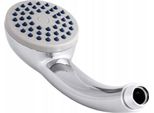 Granitan | Soffione Doccia GR1 - Cromo Lucido - Ugelli Anticalcare - Filettatura Standard 1/2" - Pvc Di Alta Qualità"