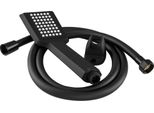 Granitan | Set Doccia - Doccetta + Flessibile 150 Cm - Nero - Anticalcare, Universale, Robusto