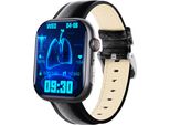 Inf Orologio Ecg Intelligente Con Cardiofrequenzimetro, Fitness Tracker, Con Più Modalità Sportive Cinturino In Pelle Nera