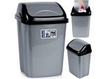 Cestino Per Rifiuti Orion Cestino Per Rifiuti Cestino Per Rifiuti In Plastica Con Coperchio Grigio 16 L